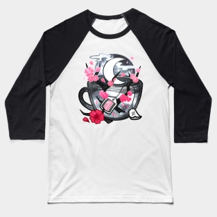 Pride Flag Teacup - Moonlight Sakura Demigirl Baseball T-Shirt
